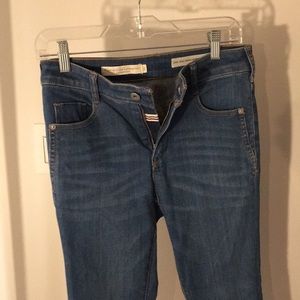 Pilcro and the Letterpress Anthropologie High Rise Denim Legging Jeans Size 28